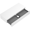Mexen Orio armoire de salle de bains sous-lavabo 120 cm avec plateau, 1 tiroir, blanc mat - 91A10-12023-1-BFC01