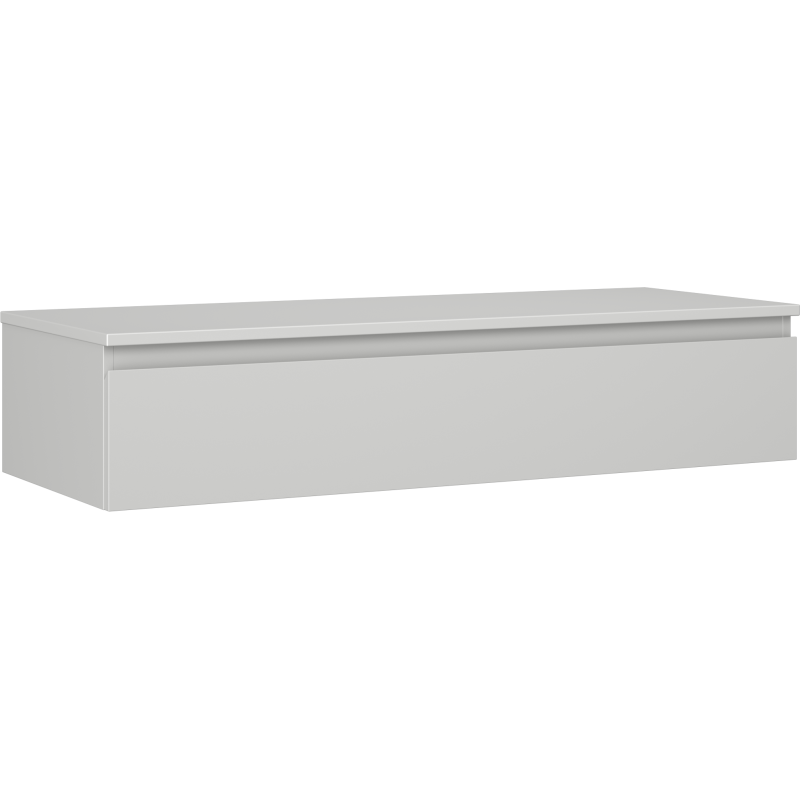 Mexen Orio szafka łazienkowa podumywalkowa 120 cm z blatem, 1 szuflada, szara mat - 91A10-12023-1-BFC62