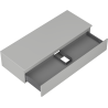 Mexen Orio Badezimmerschrank unter dem Waschbecken 120 cm mit Arbeitsplatte, 1 Schublade, graumatt - 91A10-12023-1-BFC62