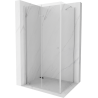 Mexen Lima kokkupandav dušinurk 75 x 70 cm, läbipaistev, kroom - 856-075-070-01-00