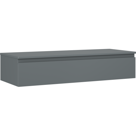 Mexen Orio badkamerkastje voor onder wastafel 120 cm met blad, 1 lade, grafiet mat - 91A10-12023-1-BFC66