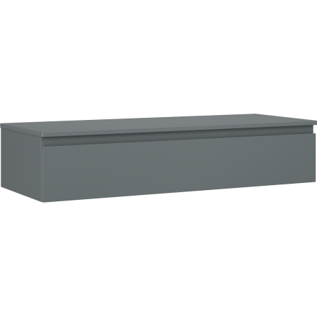 Mexen Orio szafka łazienkowa podumywalkowa 120 cm z blatem, 1 szuflada, grafit mat - 91A10-12023-1-BFC66