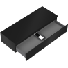 Mexen Orio 120 cm Bathroom Cabinet with Countertop, 1 Drawer, Matte Black - 91A10-12023-1-BFC71