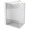 Mexen Kioto paroi de douche Walk-in 80 x 200 cm, transparent/givre 8 mm, dorée - 800-080-101-50-35