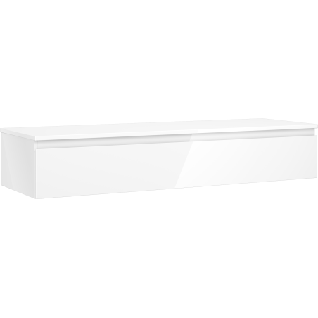 Mexen Orio meuble de salle de bain sous-lavabo 140 cm avec plateau, 1 tiroir, blanc brillant - 91A10-14023-1-BFC00