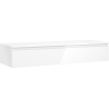 Mexen Orio Badezimmerschrank unter Waschbecken 140 cm mit Arbeitsplatte, 1 Schublade, weiß glänzend - 91A10-14023-1-BFC00