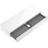 Mexen Orio meuble de salle de bain sous-lavabo 140 cm avec plateau, 1 tiroir, blanc brillant - 91A10-14023-1-BFC00