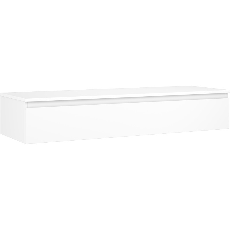 Mexen Orio vannitoakapp valamu alla 140 cm lauaga, 1 sahtel, valge matt - 91A10-14023-1-BFC01