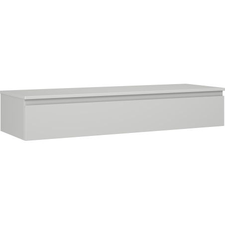 Mexen Orio kupaonski ormar ispod umivaonika 140 cm s radnom pločom, 1 ladica, siva mat - 91A10-14023-1-BFC62