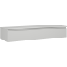 Mexen Orio mueble de baño bajo lavabo de 140 cm con encimera, 1 cajón, gris mate - 91A10-14023-1-BFC62
