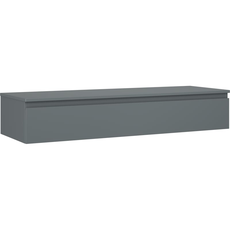 Mexen Orio ormarić za kupaonicu ispod umivaonika 140 cm s pločom, 1 ladica, grafit mat - 91A10-14023-1-BFC66