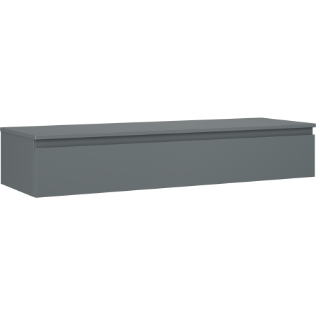 Mexen Orio Badezimmerunterschrank 140 cm mit Arbeitsplatte, 1 Schublade, matt Graphit - 91A10-14023-1-BFC66