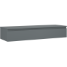 Mexen Orio Badezimmerunterschrank 140 cm mit Arbeitsplatte, 1 Schublade, matt Graphit - 91A10-14023-1-BFC66