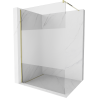 Mexen Kioto Shower Wall Walk-in 120 x 200 cm, Transparent/Frost 8 mm, Gold - 800-120-101-50-35
