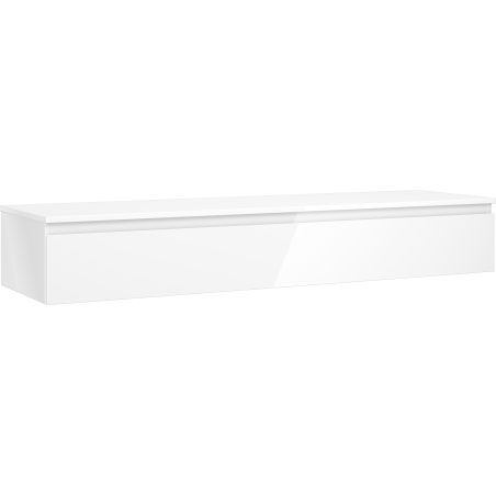Mexen Orio 160 cm Badezimmerunterschrank mit Platte, 1 Schublade, Weiß Hochglanz - 91A10-16023-1-BFC00
