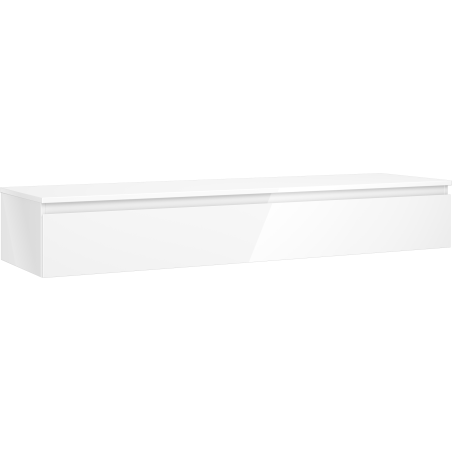 Mexen Orio badkamerkastje onder wastafel 160 cm met blad, 1 lade, wit glans - 91A10-16023-1-BFC00