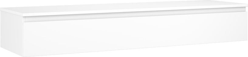 Mexen Orio badkamermeubel onder de wastafel 160 cm met blad, 1 lade, mat wit - 91A10-16023-1-BFC01