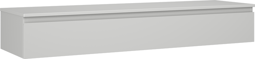 Mexen Orio Badezimmerschrank für Waschbecken 160 cm mit Arbeitsplatte, 1 Schublade, grau matt - 91A10-16023-1-BFC62