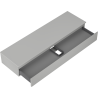 Mexen Orio Badezimmerschrank unter Waschbecken 160 cm mit Arbeitsplatte, 1 Schublade, grau matt - 91A10-16023-1-BFC62