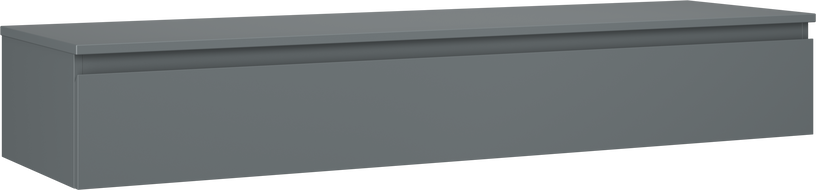 Mexen Orio armario de baño bajo lavabo de 160 cm con encimera, 1 cajón, grafito mate - 91A10-16023-1-BFC66