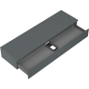 Mexen Orio badkamerkast onder wasbak 160 cm met blad, 1 lade, grafiet mat - 91A10-16023-1-BFC66