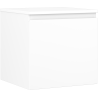 Mexen Orio Badezimmerschrank für Waschtisch 50 cm mit Platte, 1 Schublade, weiß matt - 91A10-05047-1-BFC01