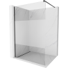 Mexen Kioto Walk-in Shower Screen 70 x 200 cm, Transparent/Frosted 8 mm, Black - 800-070-101-70-35