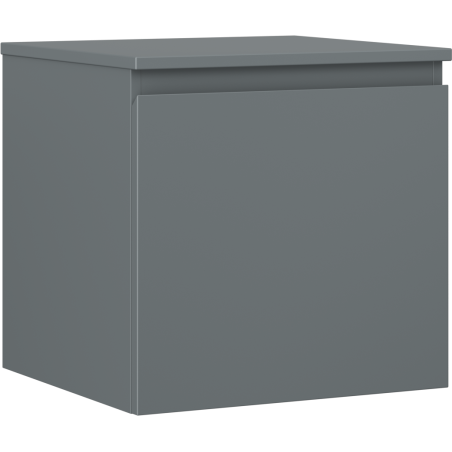 Mexen Orio badkamerkast voor wastafel 50 cm met blad, 1 lade, mat grafiet - 91A10-05047-1-BFC66