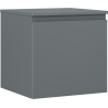 Mexen Orio szafka łazienkowa podumywalkowa 50 cm z blatem, 1 szuflada, grafit mat - 91A10-05047-1-BFC66