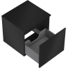 Mexen Orio armario de baño debajo del lavabo de 50 cm con encimera, 1 cajón, negro mate - 91A10-05047-1-BFC71