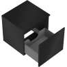 Mexen Orio bathroom vanity unit 50 cm with countertop, 1 drawer, black matte - 91A10-05047-1-BFC71