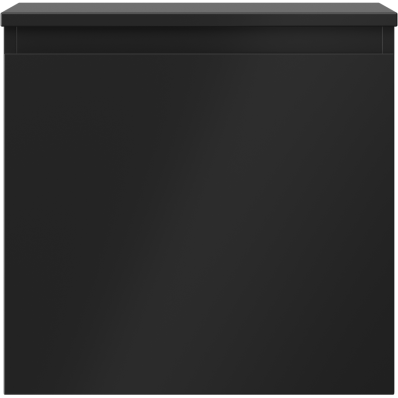 Mexen Orio bathroom vanity unit 50 cm with countertop, 1 drawer, black matte - 91A10-05047-1-BFC71