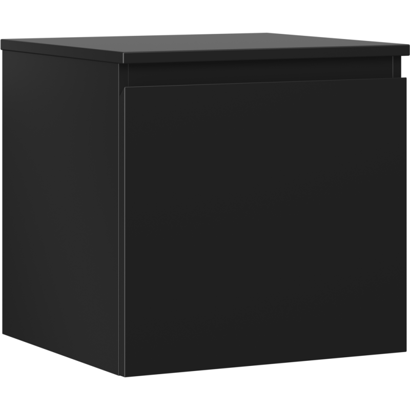 Mexen Orio Badezimmerunterschrank 50 cm mit Tischplatte, 1 Schublade, Schwarz Matt - 91A10-05047-1-BFC71