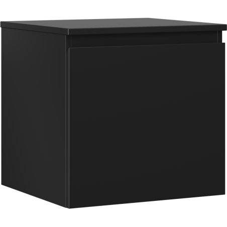 Mexen Orio Badezimmerunterschrank 50 cm mit Tischplatte, 1 Schublade, Schwarz Matt - 91A10-05047-1-BFC71