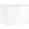 Mexen Orio Badezimmerschrank 60 cm mit Arbeitsplatte, 1 Schublade, weiß glänzend - 91A10-06047-1-BFC00