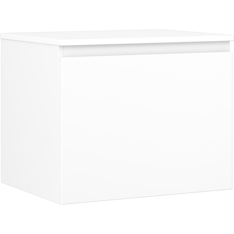 Mexen Orio vannitoakapp valamualune 60 cm, lauaga, 1 sahtel, valge matt - 91A10-06047-1-BFC01