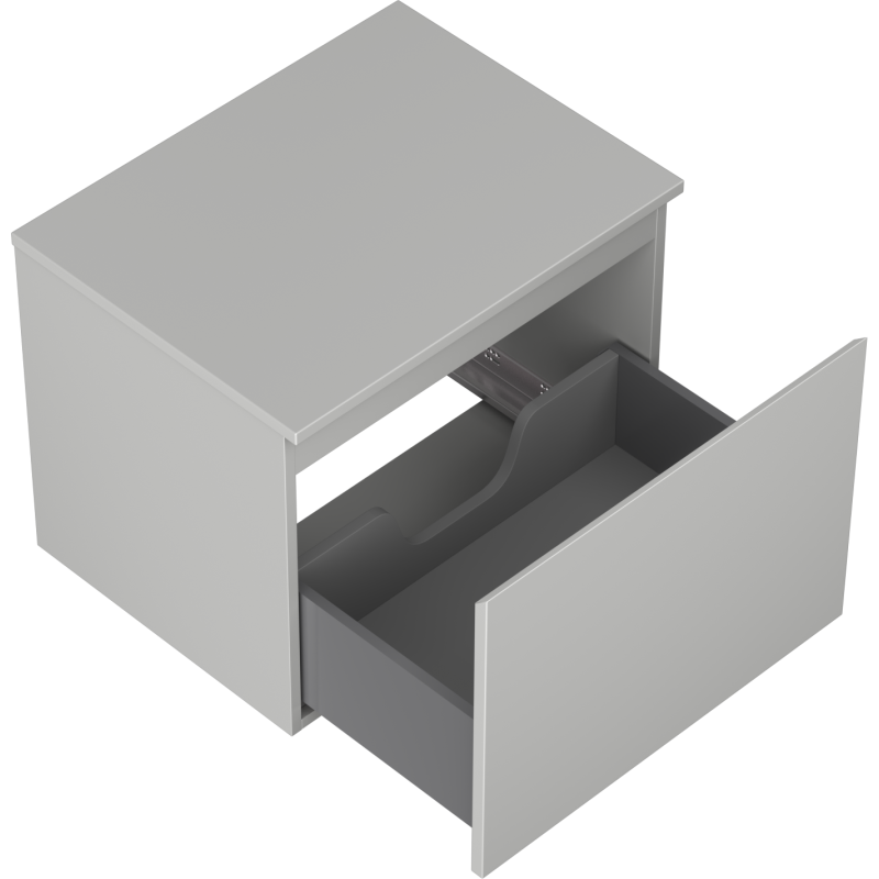 Mexen Orio mobiletto da bagno sotto lavabo 60 cm con piano, 1 cassetto, grigio opaco - 91A10-06047-1-BFC62