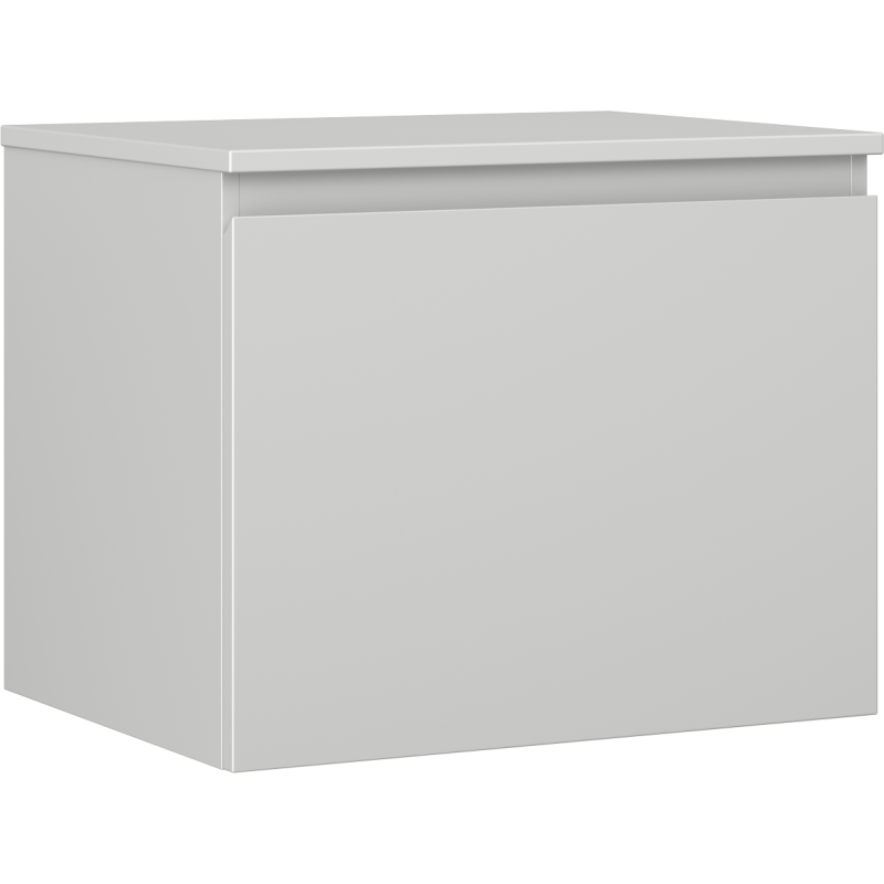 Mexen Orio armoire de salle de bains sous lavabo 60 cm avec plateau, 1 tiroir, gris mat - 91A10-06047-1-BFC62