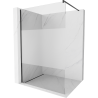 Mexen Kioto paroi de douche Walk-in 100 x 200 cm, transparent/givre 8 mm, noir - 800-100-101-70-35