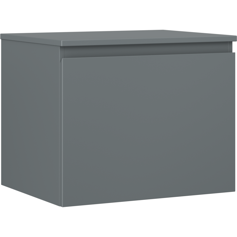 Mexen Orio badkamerkastje voor wastafel 60 cm met blad, 1 lade, mat grafiet - 91A10-06047-1-BFC66