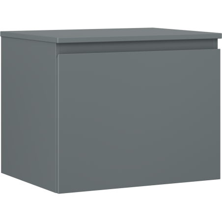 Mexen Orio badkamerkastje voor wastafel 60 cm met blad, 1 lade, mat grafiet - 91A10-06047-1-BFC66