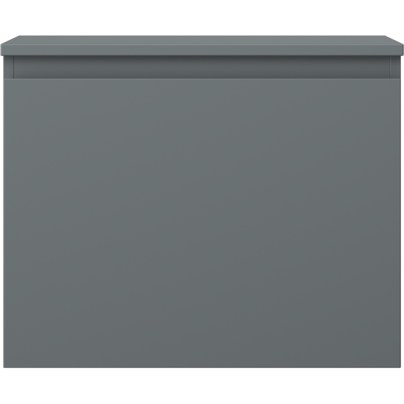 Mexen Orio 60 cm Bathroom Cabinet with Countertop, 1 Drawer, Matte Graphite - 91A10-06047-1-BFC66
