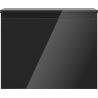 Mexen Orio Badezimmerschrank 60 cm mit Arbeitsplatte, 1 Schublade, schwarz glänzend - 91A10-06047-1-BFC70