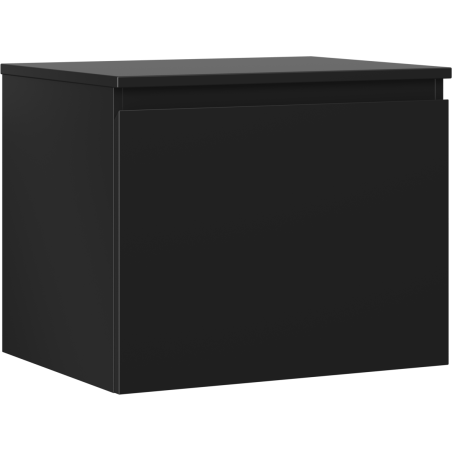 Mexen Orio szafka łazienkowa podumywalkowa 60 cm z blatem, 1 szuflada, czarna mat - 91A10-06047-1-BFC71