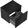 Mexen Orio Badezimmerspiegelschrank 60 cm mit Platte, 1 Schublade, schwarz matt - 91A10-06047-1-BFC71