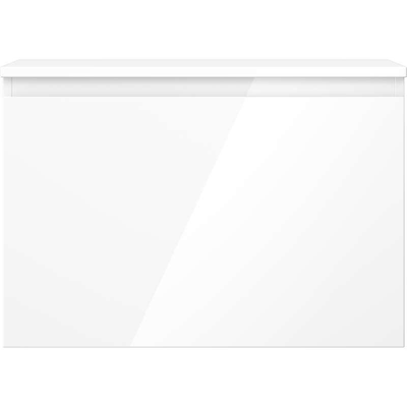 Mexen Orio armadietto da bagno sotto-lavabo 70 cm con piano, 1 cassetto, bianco lucido - 91A10-07047-1-BFC00