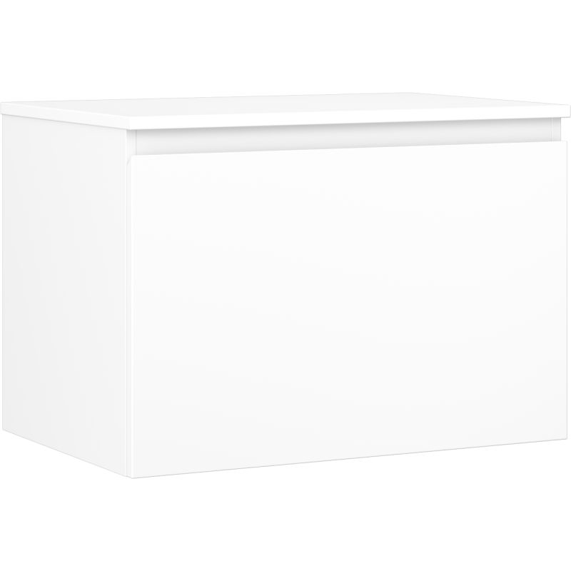 Mexen Orio badkamerkast onder de wastafel 70 cm met blad, 1 lade, witte mat - 91A10-07047-1-BFC01