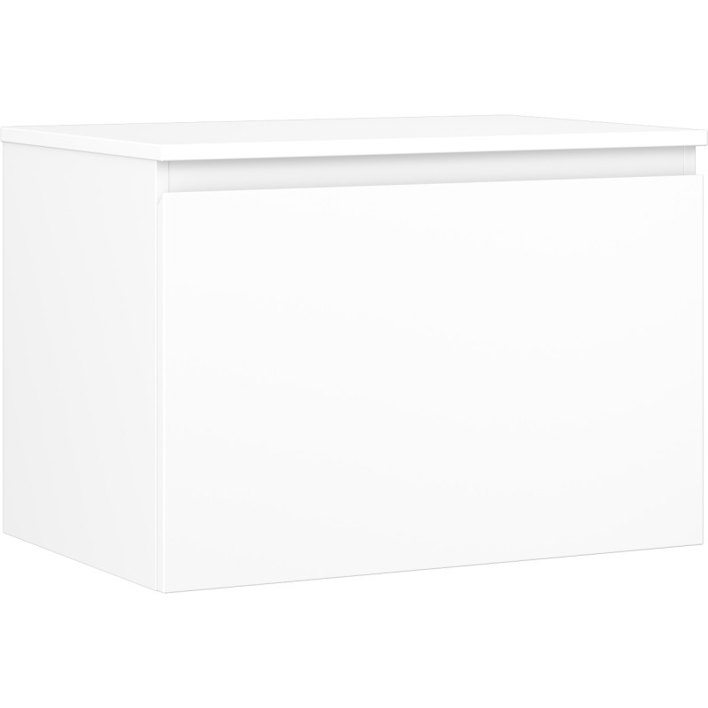 Mexen Orio vannitoa valamualune kapp 70 cm lauaplaadiga, 1 sahtel, valge matt - 91A10-07047-1-BFC01