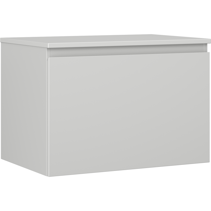 Mexen Orio bathroom cabinet for washbasin 70 cm with countertop, 1 drawer, grey matt - 91A10-07047-1-BFC62
