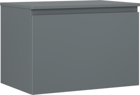 Mexen Orio badkamerkastje onder wastafel 70 cm met blad, 1 lade, mat grafiet - 91A10-07047-1-BFC66